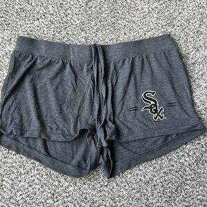 Gray White Sox shorts